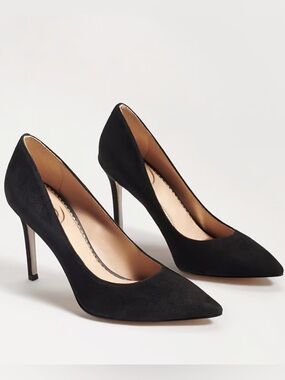 NWOT Sam Edelman Pointed Toe Pump in Black Suede